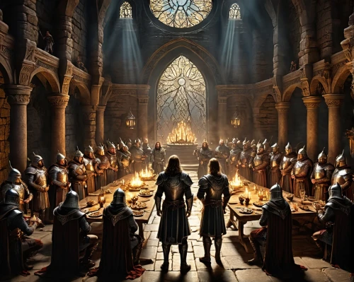 holy supper,eucharist,christ feast,hall of the fallen,communion,all saints' day,orchestra,choral,house of prayer,seven sorrows,chess game,clergy,worship,choir master,twelve apostle,games of light,carmelite order,choir,freemasonry,holy places,Conceptual Art,Fantasy,Fantasy 27