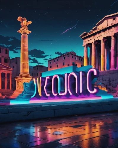 rome night,vittoriano,doric columns,athenian,ancient greek temple,ancient rome,neoclassic,parthenon,hellas,atlantis,the ancient world,the parthenon,eternal city,greek temple,athens,rome at night,hellenic,greece,athene brama,brand front of the brandenburg gate,Conceptual Art,Fantasy,Fantasy 23