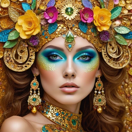 cleopatra,venetian mask,adornments,jeweled,golden wreath,fairy peacock,gold jewelry,headdress,golden mask,masquerade,the carnival of venice,orientalism,oriental princess,body jewelry,gold filigree,drusy,beauty face skin,vintage makeup,jewellery,women's cosmetics,Photography,General,Commercial
