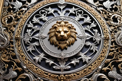 lion capital,lion head,lion,head plate,decorative element,door knocker,decorative frame,carved wood,escutcheon,fire screen,wood carving,lion number,art nouveau frame,lion fountain,ornate,sconce,church door,two lion,female lion,art nouveau,Illustration,Black and White,Black and White 15