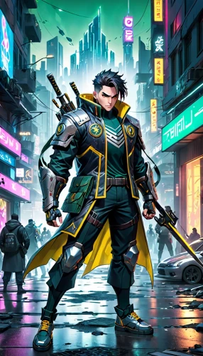 cyberpunk,sci fiction illustration,game illustration,yang,samurai,jaya,wuhan''s virus,renegade,dodge warlock,vax figure,cg artwork,xing yi quan,hk,swordsman,hong,world digital painting,kryptarum-the bumble bee,yukio,vendor,game art,Anime,Anime,General