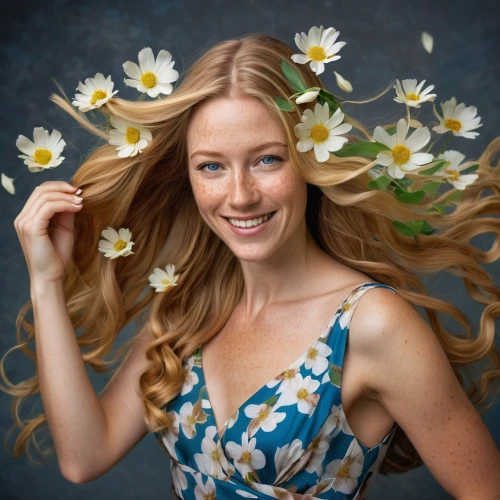 beautiful girl with flowers,girl in flowers,floral background,flowers png,portrait background,daisies,flower background,flowery,floral,sunflower lace background,portrait photographers,blooming wreath,magnolieacease,lyzz flowers,floral wreath,portrait photography,flower crown,flower fairy,spring crown,flower girl,Illustration,Abstract Fantasy,Abstract Fantasy 22