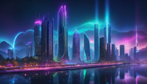 futuristic landscape,fantasy city,cityscape,futuristic,fantasy landscape,futuristic architecture,metropolis,colorful city,city skyline,3d fantasy,alien world,world digital painting,scifi,fantasy world,sky space concept,skyscrapers,vast,dubai,dystopian,skyline,Photography,Documentary Photography,Documentary Photography 17