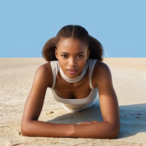 girl on the dune,sand seamless,ethiopian girl,beautiful african american women,african american woman,beach background,female model,white sand,sand dune,beach volleyball,namib,african woman,sand,woman laying down,push up,admer dune,on the beach,beach shell,black women,tiana,Female,African American,Updo,Youth & Middle-aged,M,Surprised,Sleek Turtleneck Dress,Outdoor,Beach