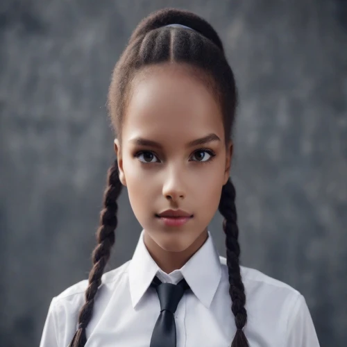 artificial hair integrations,ethiopian girl,girl portrait,stewardess,young woman,portrait of a girl,mystical portrait of a girl,portrait photography,beautiful young woman,pretty young woman,african american woman,flight attendant,girl in a long,indonesian women,polynesian girl,peruvian women,portrait photographers,girl in a historic way,eurasian,girl on a white background,Photography,Natural