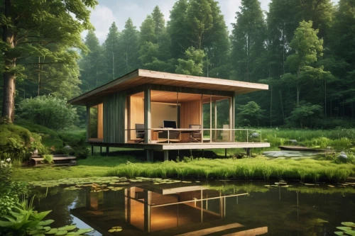 house in the forest,small cabin,floating huts,timber house,inverted cottage,summer house,summer cottage,house with lake,house by the water,wooden house,wooden sauna,cube stilt houses,mid century house,stilt house,cubic house,eco-construction,japanese architecture,tree house,tree house hotel,houseboat,Photography,General,Realistic