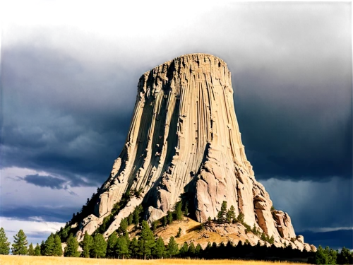 devil's tower,devil's tower national monument,hoodoos,rock needle,united states national park,castle mountain,volcanic plug,stone towers,butte,rock formations,the needle,fairy chimney,rock formation,great fountain geyser,national park,camel peak,salt mountain,minarets,the national park,fairyland canyon,Illustration,Japanese style,Japanese Style 02