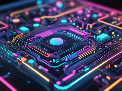 cinema 4d,circuit board,circuitry,computer art,cube surface,square bokeh,3d render,pcb,bismuth,computer chip,80's design,cpu,techno color,graphic card,electronics,computer chips,cubic,vector,isometric,micro,Photography,General,Sci-Fi