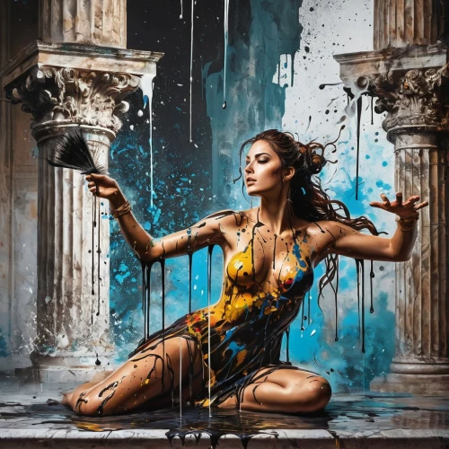 water nymph,bodypainting,bodypaint,body painting,photoshop manipulation,photomanipulation,tantra,photo manipulation,dripping,orientalism,wet girl,neon body painting,splash photography,priestess,wet,bath oil,oriental girl,neo-burlesque,drenched,fantasy art,Conceptual Art,Graffiti Art,Graffiti Art 08