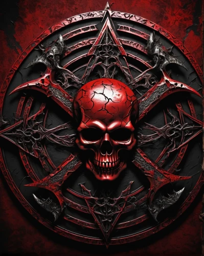 pentacle,skull and crossbones,ship's wheel,skull and cross bones,blood icon,pentagram,ships wheel,spawn,bandana background,skull bones,jolly roger,red lantern,greed,red heart medallion,full hd wallpaper,cogwheel,dark art,devil,biohazard symbol,compass rose,Art,Artistic Painting,Artistic Painting 34