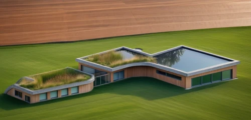 grass roof,turf roof,modern house,roof landscape,cube house,eco-construction,house with lake,dunes house,cube stilt houses,cubic house,modern architecture,floating huts,residential house,3d rendering,frame house,home landscape,isometric,flat roof,model house,house shape,Photography,General,Realistic