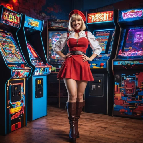 retro girl,retro woman,retro christmas girl,retro women,video game arcade cabinet,retro christmas lady,arcade games,arcade,arcade game,cocktail dress,doll dress,jukebox,red tunic,retro christmas,retro,retro halloween,asuka langley soryu,cosplay image,lady in red,rockabella,Unique,Pixel,Pixel 04