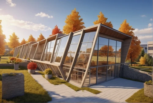 cubic house,eco-construction,inverted cottage,mirror house,hahnenfu greenhouse,frame house,cube house,greenhouse,eco hotel,greenhouse cover,cube stilt houses,a chicken coop,3d rendering,modern house,chicken coop,solar cell base,prefabricated buildings,garden buildings,grass roof,sky apartment,Photography,General,Realistic