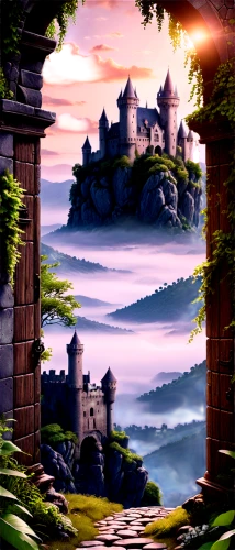 fantasy landscape,fairy tale castle,cartoon video game background,fantasy world,castel,meteora,fantasy picture,landscape background,fairytale castle,knight's castle,castle ruins,ruined castle,castle of the corvin,fairy tail,castle,3d fantasy,bastei,summit castle,backgrounds,castles,Conceptual Art,Daily,Daily 13