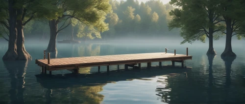 house with lake,boathouse,boat house,floating huts,floating stage,houseboat,house by the water,boat shed,dock,floating over lake,fishing float,pool house,boat dock,wooden pier,picnic boat,stilt house,lake tanuki,floating restaurant,lakeside,secluded,Unique,3D,Isometric