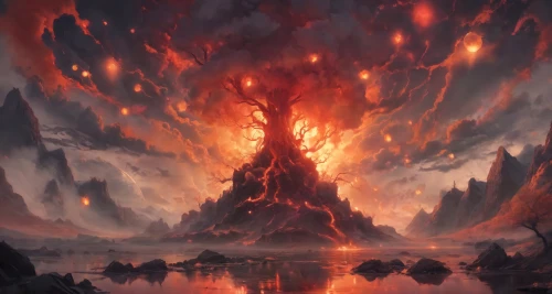 burning earth,burning tree trunk,volcano,volcanic eruption,volcanic,volcanic field,eruption,pillar of fire,volcanic landscape,volcanism,the eruption,lake of fire,magma,scorched earth,fire mountain,conflagration,the conflagration,burning bush,lava,the volcano