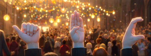 raised hands,human chain,hands up,arms outstretched,waving,raise hand,reach out,unite,reach,open arms,hand of fatima,praying hands,raise,torch-bearer,unity,pentecost,global oneness,protest,clapping,waving hello,Anime,Anime,Cartoon