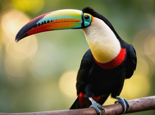 toucan perched on a branch,yellow throated toucan,keel-billed toucan,toco toucan,keel billed toucan,chestnut-billed toucan,brown back-toucan,perched toucan,black toucan,toucan,pteroglossus aracari,pteroglosus aracari,toucans,swainson tucan,tucan,ramphastos,hornbill,tucano-toco,malabar pied hornbill,gouldian,Photography,General,Realistic