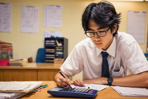 accountant,calculating paper,financial education,bookkeeping,bookkeeper,calculate,accounting,calculating machine,accountancy,calculator,samcheok times editor,white-collar worker,graphic calculator,malaysia student,tutoring,school administration software,shenzhen vocational college,office ruler,finance,earning,Conceptual Art,Fantasy,Fantasy 16