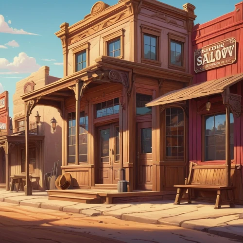 wild west hotel,deadwood,virginia city,wild west,western,pioneertown,cowboy bone,store fronts,old town,barstow,street canyon,store front,small towns,street scene,ghost town,the coffee shop,bakery,eldorado,railroad station,storefront,Conceptual Art,Fantasy,Fantasy 03