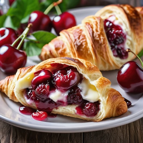 danish pastry,sfogliatelle,black forest cherry roll,flaky pastry,croissantes,jam roly-poly,viennoiserie,blintz,mini croissants,vanillekipferl,croissants,currant buns,food photography,pastellfarben,kükchen,pastries,chocolate croissant,jewish cherries,zwiebelkuchen,christmas pastry