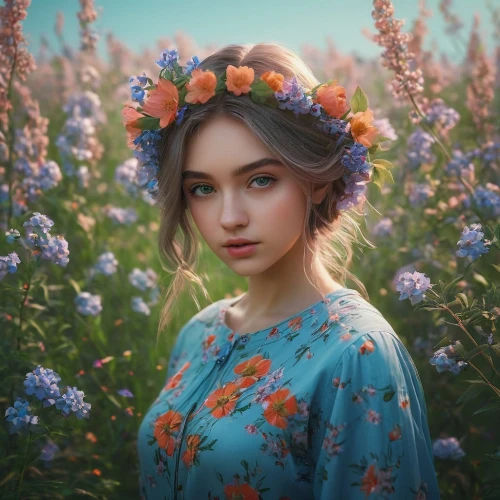 girl in flowers,beautiful girl with flowers,girl picking flowers,kahila garland-lily,mystical portrait of a girl,floral background,girl in the garden,flower girl,floral,fantasy portrait,flower background,girl in a wreath,flora,romantic portrait,wreath of flowers,flower fairy,colorful floral,forget-me-not,flower crown,splendor of flowers,Photography,Documentary Photography,Documentary Photography 16