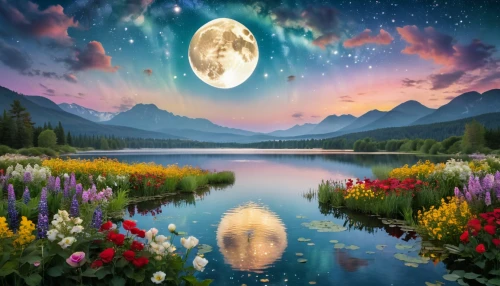 moon and star background,hanging moon,fantasy picture,lunar landscape,moonlit night,valley of the moon,fantasy landscape,moons,moonrise,moonlit,full moon,moonscape,moon at night,celestial bodies,phase of the moon,moonbeam,big moon,dream world,the moon,moon phase