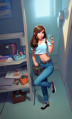 girl studying,girl at the computer,locker,sci fiction illustration,boy's room picture,girl in the kitchen,girl with cereal bowl,the little girl's room,school clothes,game illustration,detention,study,digital painting,camera illustration,bookworm,rest room,girl drawing,girl sitting,retro girl,study room,Common,Common,Cartoon