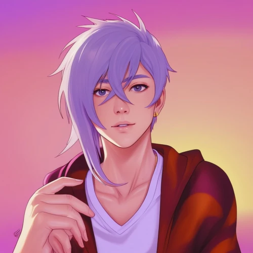 anime boy,2d,howl,saturated colors,candy boy,lance,chives,crop,piko,male elf,colorful doodle,adonis,sits on away,smooth aster,portrait background,soft pastel,edit icon,color background,glare,tiber riven