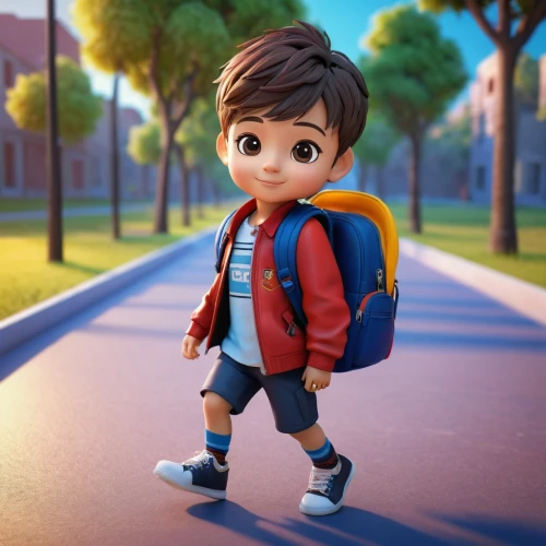 cute cartoon character,kid hero,cute cartoon image,animated cartoon,miguel of coco,wonder,little kid,little boy,backpack,lilo,child in park,agnes,a pedestrian,3d rendered,kids illustration,character animation,stylish boy,back-to-school,animator,recess,Conceptual Art,Fantasy,Fantasy 15
