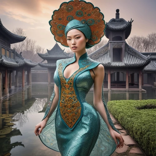 oriental princess,mulan,chinese art,oriental,ao dai,chinese style,oriental girl,oriental painting,asian costume,asian woman,chinese background,fantasy portrait,shuanghuan noble,vietnamese woman,world digital painting,asian culture,teal blue asia,forbidden palace,asian teapot,asian conical hat,Photography,Documentary Photography,Documentary Photography 29