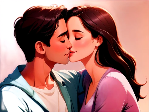 cheek kissing,kissing,boy kisses girl,girl kiss,smooch,first kiss,kiss,honeymoon,pda,romantic portrait,making out,young couple,kisses,cute cartoon image,muah,boy and girl,amorous,edit icon,kimjongilia,tumblr icon,Illustration,Japanese style,Japanese Style 07