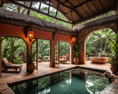 tropical house,ubud,cabana,tropical jungle,pool house,luxury bathroom,bali,costa rica,tropical island,belize,holiday villa,siem reap,hacienda,beautiful home,riad,tropics,luxury property,tree house hotel,spanish tile,vietnam,Photography,General,Realistic