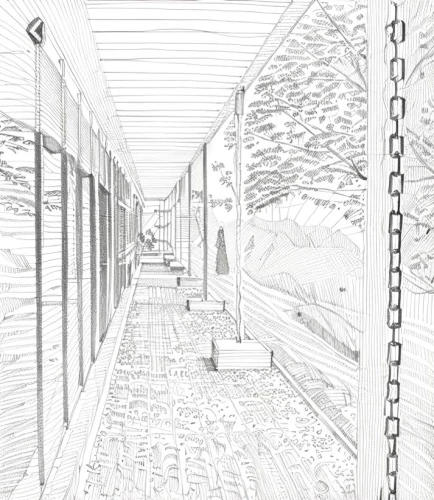 corridor,train tunnel,railway tunnel,hallway space,tunnel,panoramical,frame drawing,hallway,railway carriage,compartment,wireframe graphics,train car,underpass,wireframe,subway system,funicular,slide tunnel,railroad car,capsule hotel,passage,Design Sketch,Design Sketch,Hand-drawn Line Art