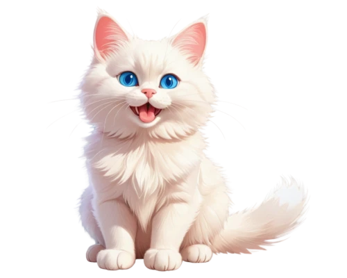 turkish angora,cat with blue eyes,turkish van,blue eyes cat,white cat,birman,cat vector,cat on a blue background,ragdoll,british longhair cat,cartoon cat,cute cat,siberian cat,norwegian forest cat,american curl,domestic long-haired cat,breed cat,kurilian bobtail,funny cat,samoyed,Unique,Design,Blueprint