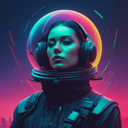 echo,spotify icon,sci fiction illustration,astronaut,andromeda,scifi,cyberpunk,space art,futuristic,aurora-falter,sci-fi,sci - fi,cosmonaut,music player,space,nebula,electronic,operator,sci fi,science fiction,Conceptual Art,Sci-Fi,Sci-Fi 11