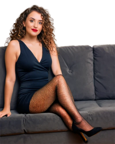 sofa,plus-size model,social,in pantyhose,sofa set,pantyhose,on the couch,couch,female model,fishnet stockings,ebony,black dress with a slit,african american woman,secretary,portrait background,legs crossed,plus-size,pin-up model,sitting on a chair,women's clothing,Illustration,Black and White,Black and White 20