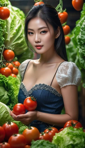 korean royal court cuisine,korean,cutting vegetables,kimchi,vietnamese woman,fresh vegetables,asian woman,korean cuisine,miss vietnam,tomato,veggie,organic food,tomatos,solar,vietnamese,vegetarianism,vegetables,korean spicy cabbage,phuquy,cooking vegetables,Photography,General,Fantasy