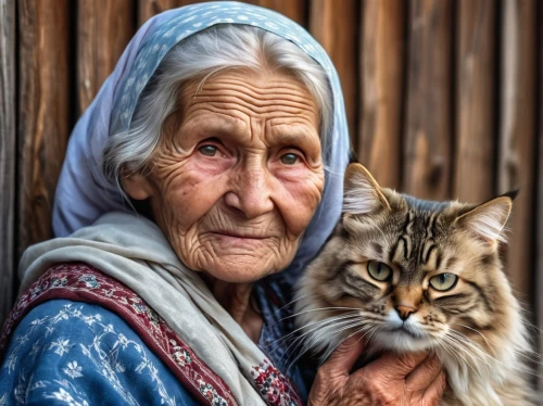 old woman,elderly lady,old couple,pensioner,old age,care for the elderly,elderly person,chinese pastoral cat,grandmother,elderly people,cat greece,senior citizen,caregiver,elderly,older person,old human,cat european,elder,cat lovers,grandma,Photography,General,Realistic