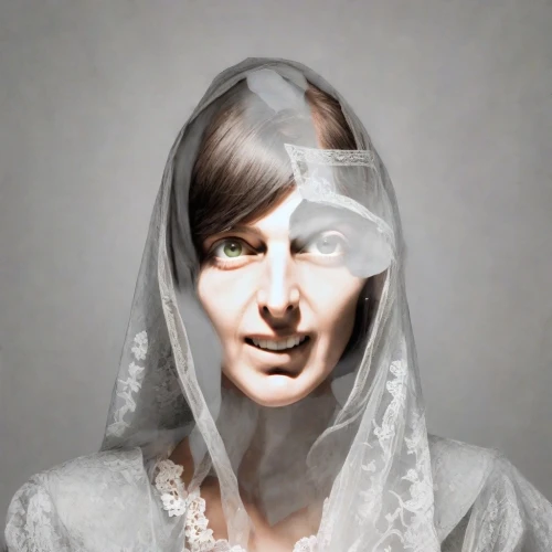 veil,the angel with the veronica veil,girl in cloth,portrait of christi,indian bride,dead bride,woman portrait,transparent image,composite,burqa,portrait of a woman,bloned portrait,bride,portrait background,transparent material,bridal,gothic portrait,image manipulation,photo manipulation,bridegroom,Photography,Realistic