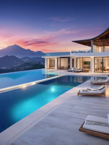 luxury property,pool house,luxury home,holiday villa,infinity swimming pool,beautiful home,luxury real estate,roof top pool,roof landscape,modern house,luxury,greece,luxury home interior,luxurious,dunes house,mansion,modern architecture,crib,outdoor pool,tropical house,Illustration,Realistic Fantasy,Realistic Fantasy 20