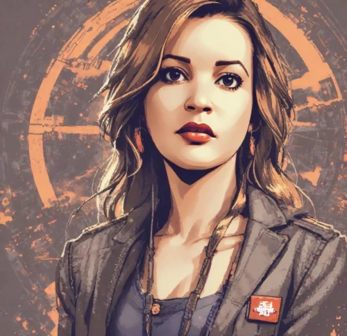 katniss,female doctor,cg artwork,divergent,portrait background,girl with a gun,girl with gun,piper,vector art,clementine,nora,operator,fire background,rosa peace,sci fiction illustration,lady medic,captain marvel,clary,maya,agent