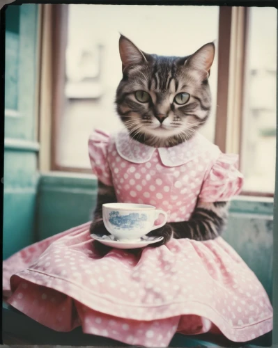 tea party cat,vintage cat,cat drinking tea,cat coffee,vintage cats,woman drinking coffee,cat sparrow,teacup,cup and saucer,a cup of tea,cat's cafe,vintage girl,teatime,cup of tea,tea time,cat image,tea zen,vintage french postcard,vintage woman,tea cup,Photography,Documentary Photography,Documentary Photography 03
