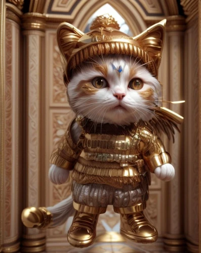 napoleon cat,cat warrior,emperor,king tut,gold chalice,cat image,sultan,golden scale,cat european,scottish fold,royal tiger,vintage cat,tutankhamun,armored animal,animal feline,rex cat,doll cat,bellboy,cat,lucky cat