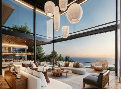 penthouse apartment,sky apartment,modern decor,luxury home interior,interior modern design,contemporary decor,skyscapers,breakfast room,dunes house,modern living room,ceiling-fan,mamaia,loft,patio heater,smart home,livingroom,3d rendering,ocean view,hotel barcelona city and coast,roof terrace