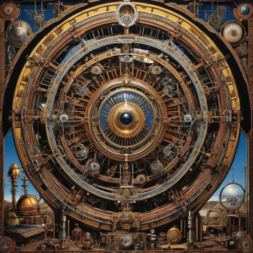 clockmaker,astronomical clock,mechanical puzzle,grandfather clock,steampunk,clockwork,steampunk gears,key-hole captain,orrery,copernican world system,dartboard,scientific instrument,cryptography,chronometer,panopticon,watchmaker,klaus rinke's time field,magnetic compass,smart album machine,mechanical,Photography,General,Realistic
