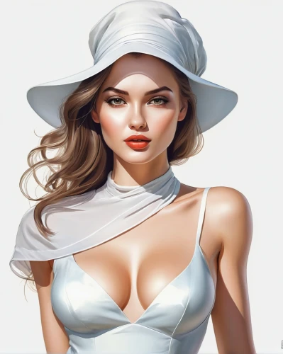 fashion illustration,panama hat,fashion vector,sun hat,the hat-female,white fur hat,world digital painting,woman's hat,digital painting,girl wearing hat,ladies hat,high sun hat,straw hat,ordinary sun hat,the hat of the woman,asian conical hat,summer hat,womans seaside hat,vietnamese woman,white lady,Illustration,Paper based,Paper Based 03