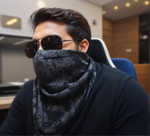 balaclava,blur office background,scarf,winters,winter mood,stylish boy,glare protection,stylish,winter background,cold winter weather,cyber glasses,cover your face with your hands,scarf animal,cold weather,blogger icon,man's fashion,ski mask,flu mask,mouth-nose protection,ski glasses,Photography,General,Natural