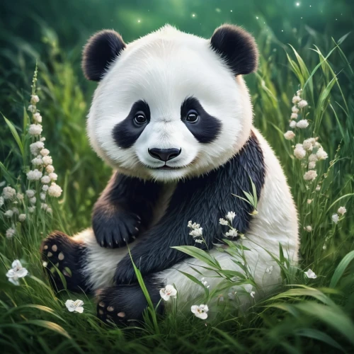 little panda,kawaii panda,chinese panda,baby panda,panda,panda cub,panda bear,pandabear,kawaii panda emoji,pandas,giant panda,lun,hanging panda,panda face,bamboo,cute animal,french tian,oliang,cute animals,po,Illustration,Realistic Fantasy,Realistic Fantasy 02