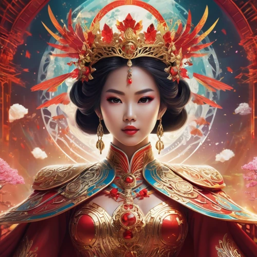 oriental princess,mulan,chinese art,taiwanese opera,peking opera,asian vision,geisha,oriental painting,oriental girl,oriental,shuanghuan noble,asian woman,xizhi,yi sun sin,asian culture,asia,xiangwei,tai qi,emperor,fantasy portrait,Conceptual Art,Fantasy,Fantasy 02